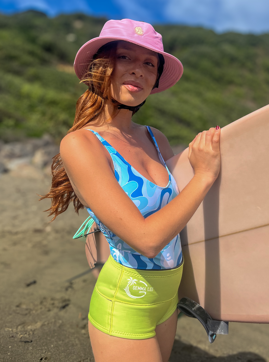 yukiemon | マーガレットバニーショートコート3L Women's Wetsuit Shorts 2mm- Lime Green – Gemma Lee