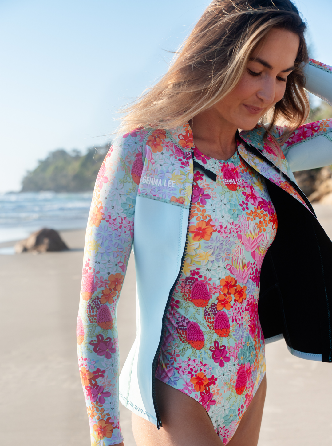 Women's 2mm Wetsuit Jacket- Gemma Lee x Alex Mason Women's 2mm Wetsuit Jacket- Gemma Lee x Alex Mason