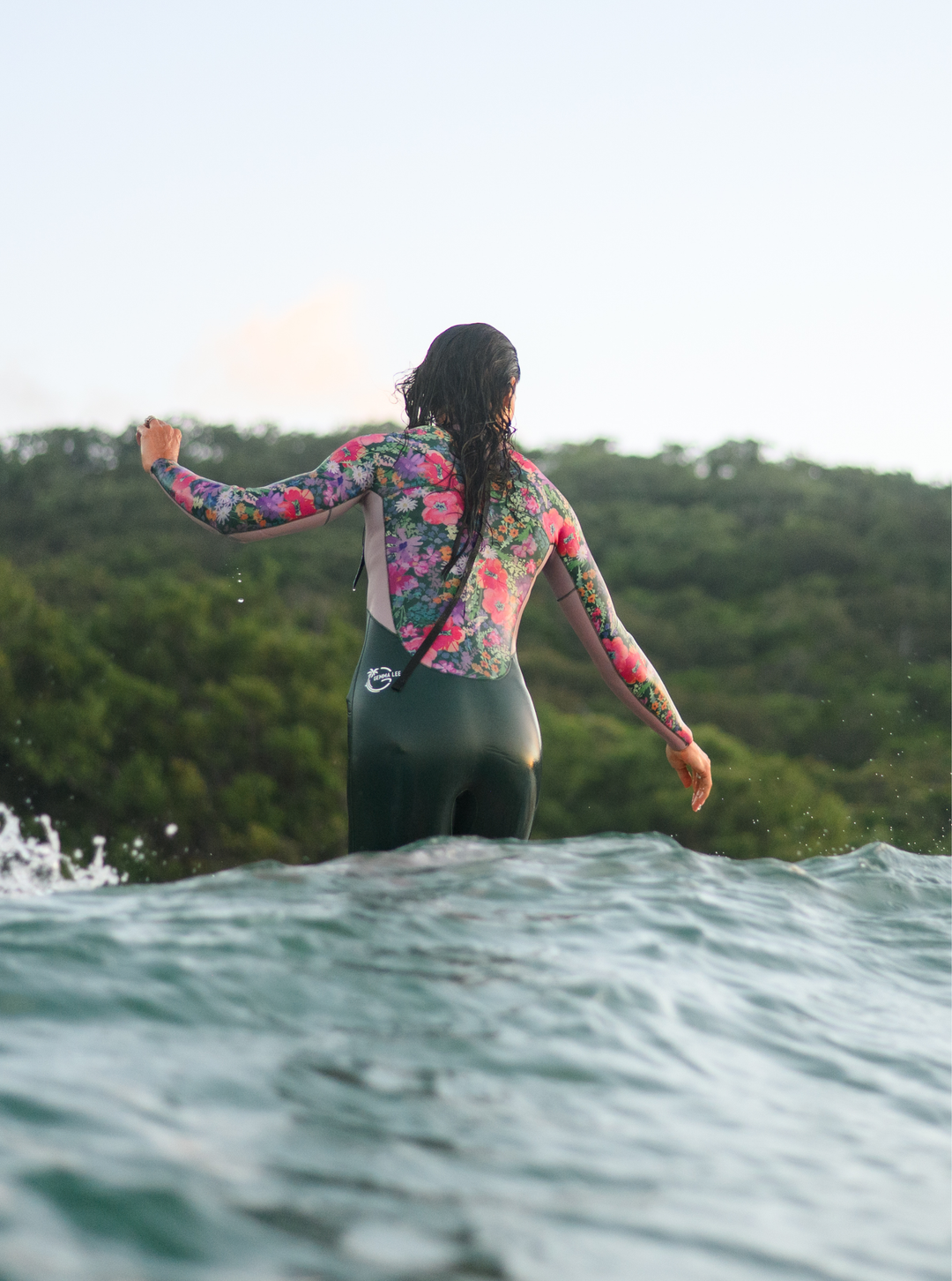 Women's Steamer Wetsuit 4/3mm- The Garden Collection- Floral