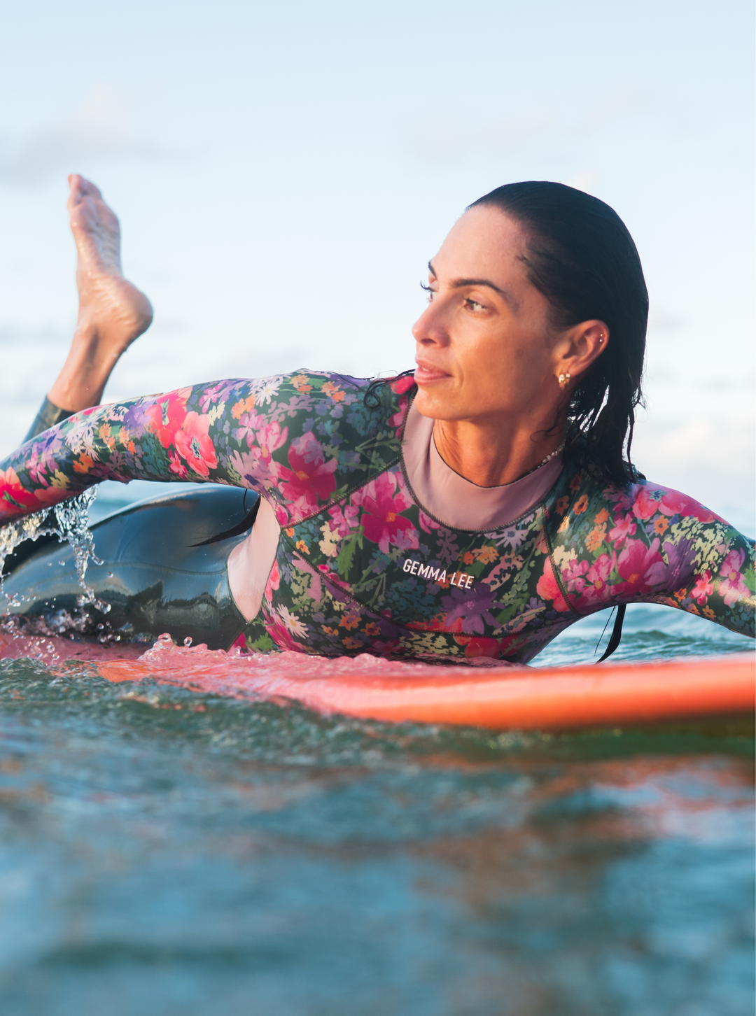 Women's Steamer Back Zip Wetsuit 3/2mm-  Garden By The Sea