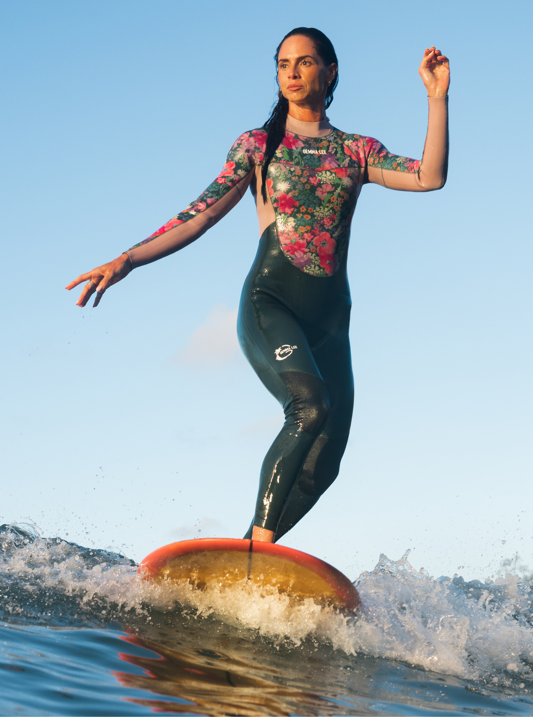 Women's Steamer Back Zip Wetsuit 3/2mm-  Garden By The Sea