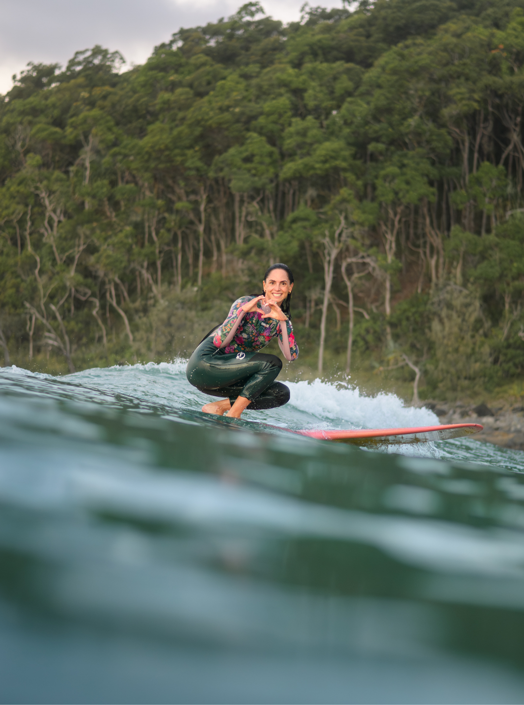 Women's Steamer Back Zip Wetsuit 3/2mm-  Garden By The Sea